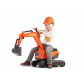 Продукт Falk Kubota - Детски багер и каска – оранжев - 2 - BG Hlapeta